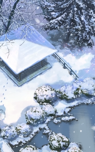《言叶之庭》唯美手绘壁纸