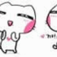可爱切咧猫qq闪播头像