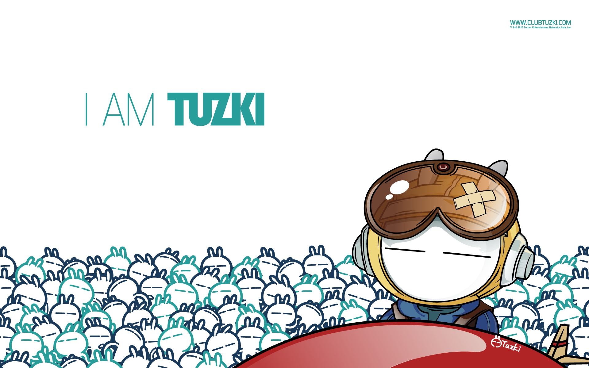 兔斯基可爱卡通屏宽屏 1920x1200壁纸