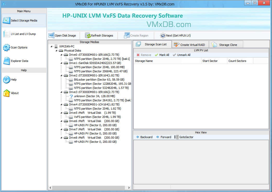 【图】HPUX数据恢复软件VMxDB For HPUNIX LVM VxFS Recovery3.5安装截图_背景图片_皮肤图片ZOL软件下载