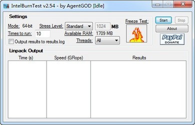 IntelBurnTest拷机软件
